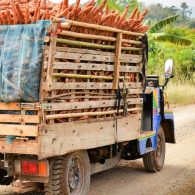 Brewing raw materials being transported