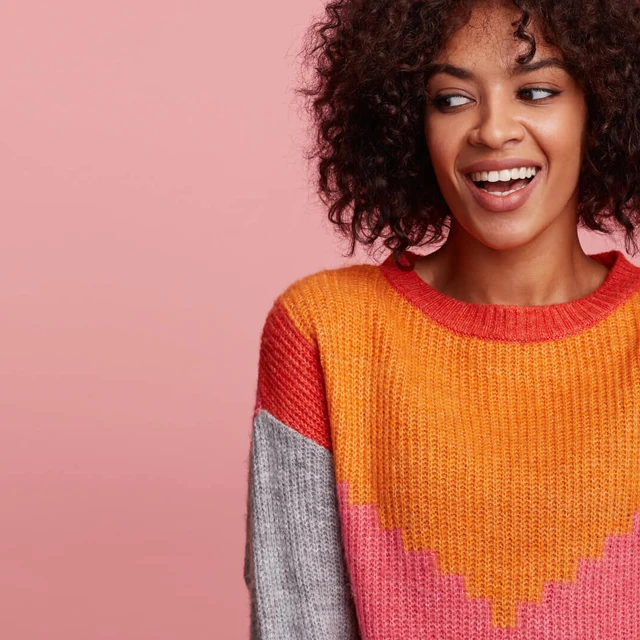 Softener Women in sweater