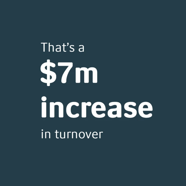 Factbox increase in turnover