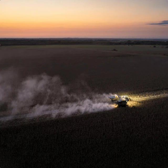 tractor in field