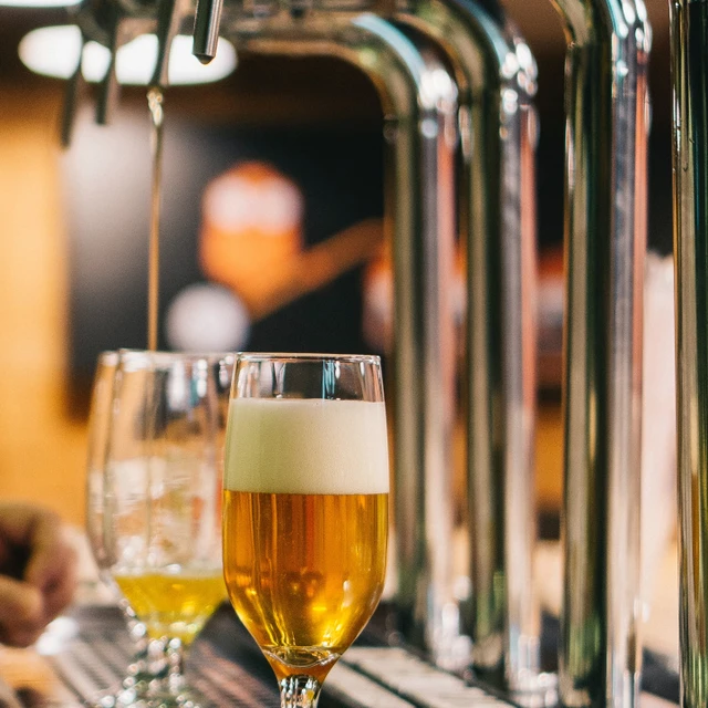 Beer being poured