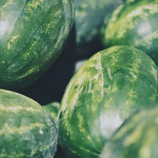 Melons at a market