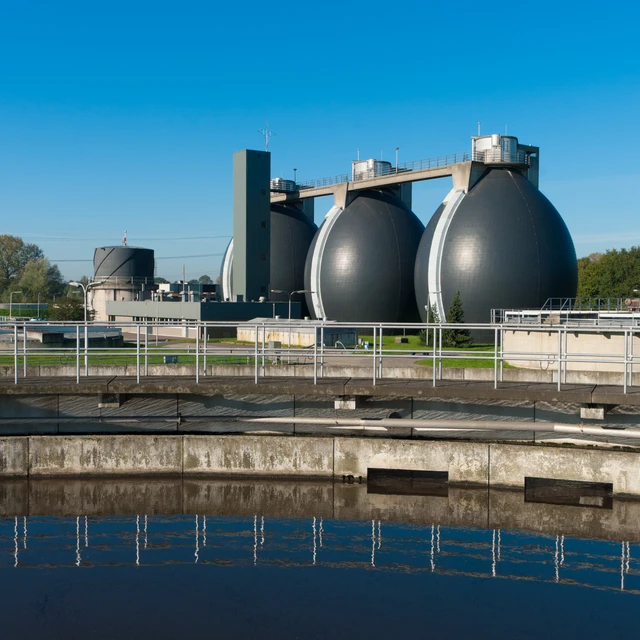 Wastewater municipal sewage treatment plant