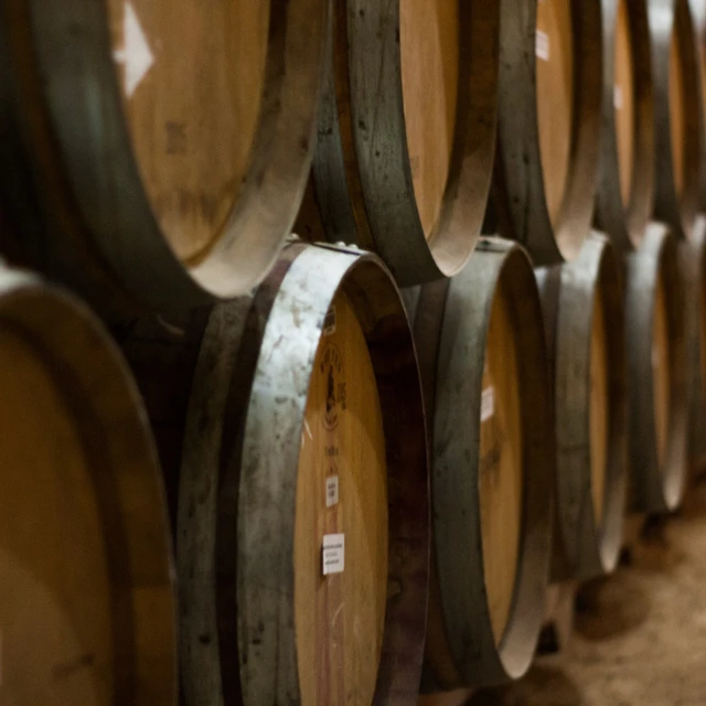 Wine in casks