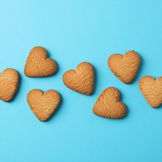heart biscuits
