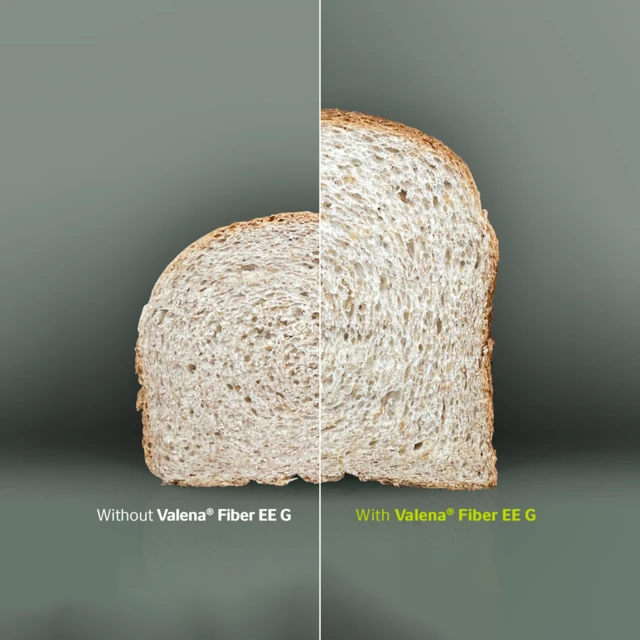 Bread comparison with and without valena fiber