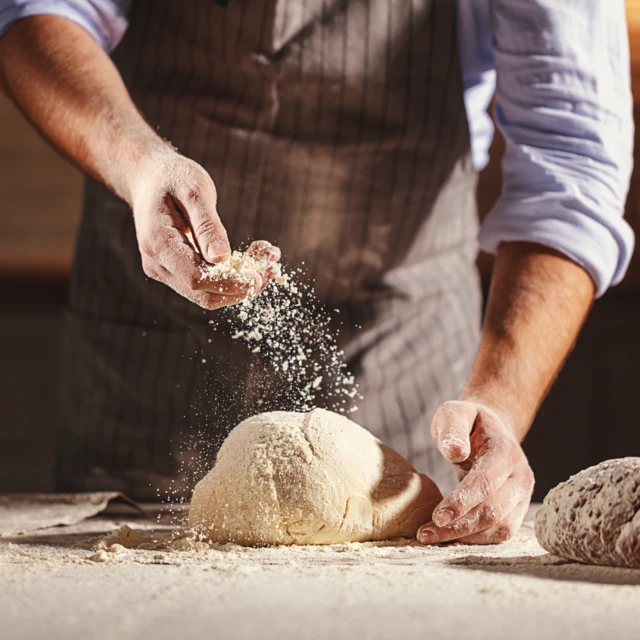 Baker loving baking