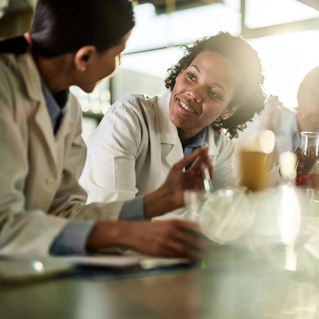 Scientists talking