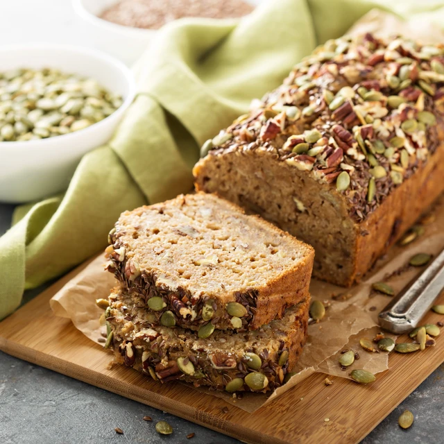 Tasty gluten-free bread with seeds