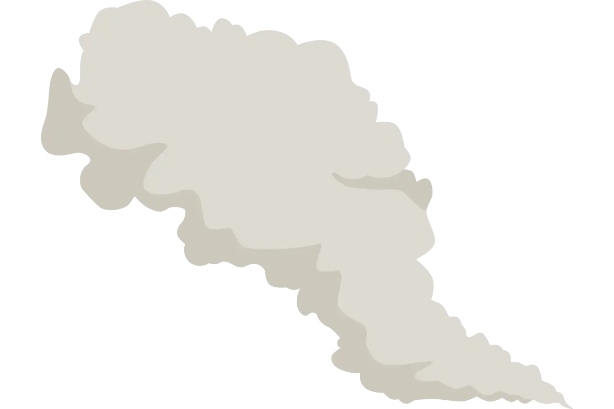 Greenhouse gas emission illustration