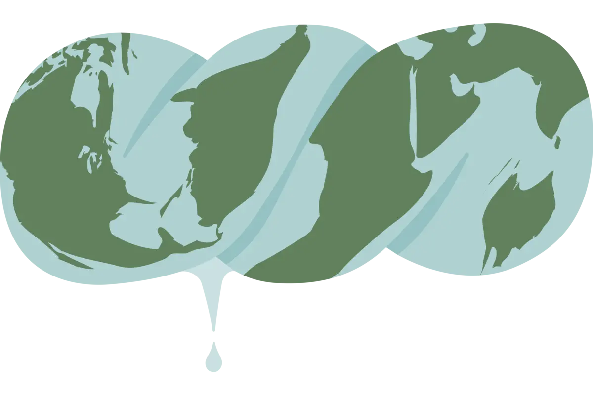 Earth water stress illustration