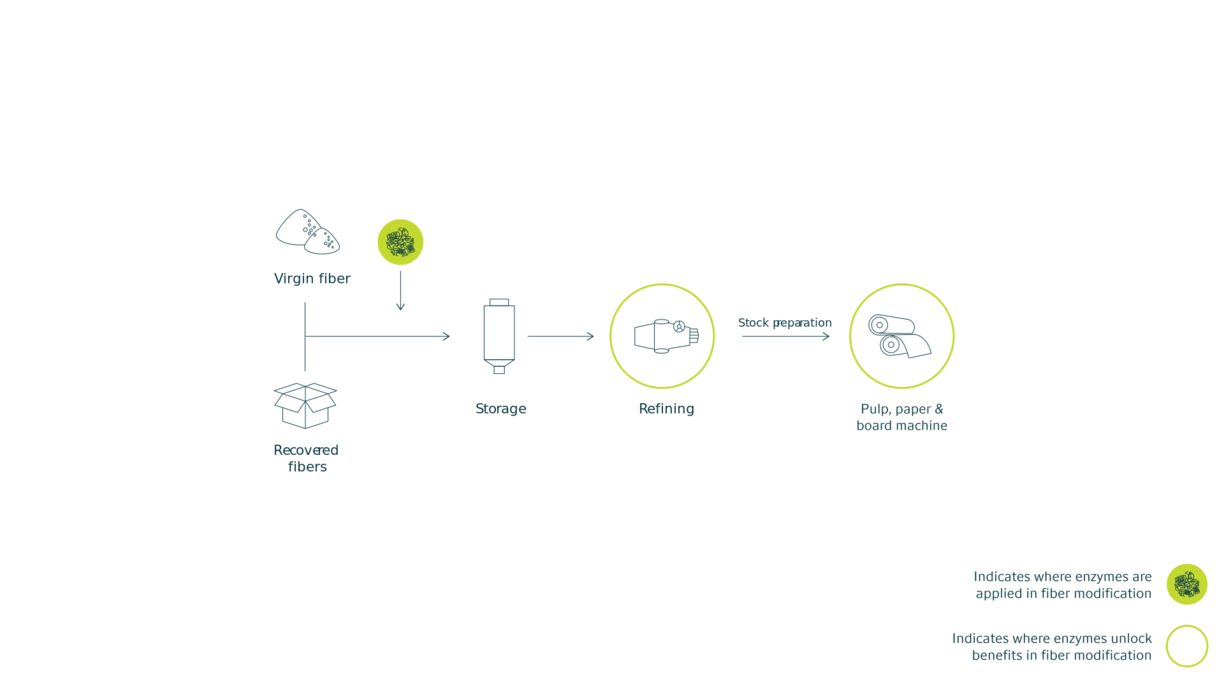 Fiber modification flow