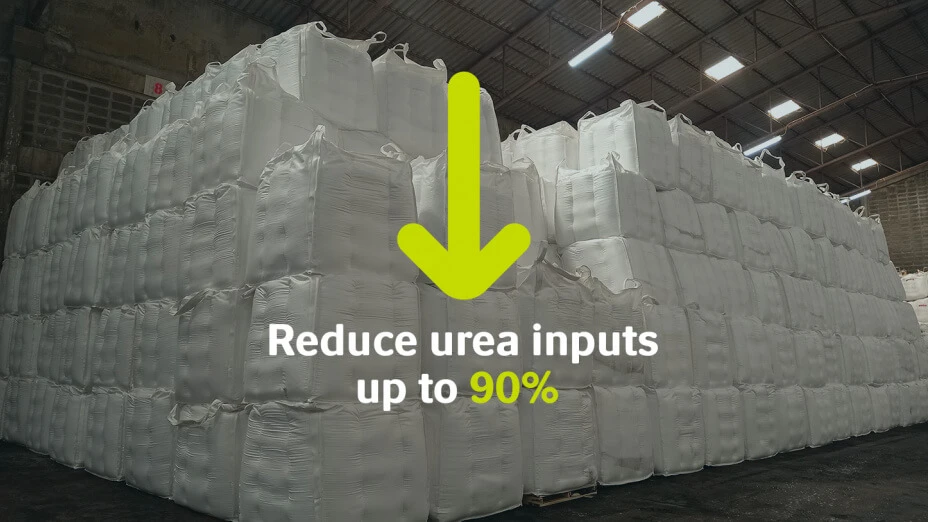 reduce urea inputs up to 90%