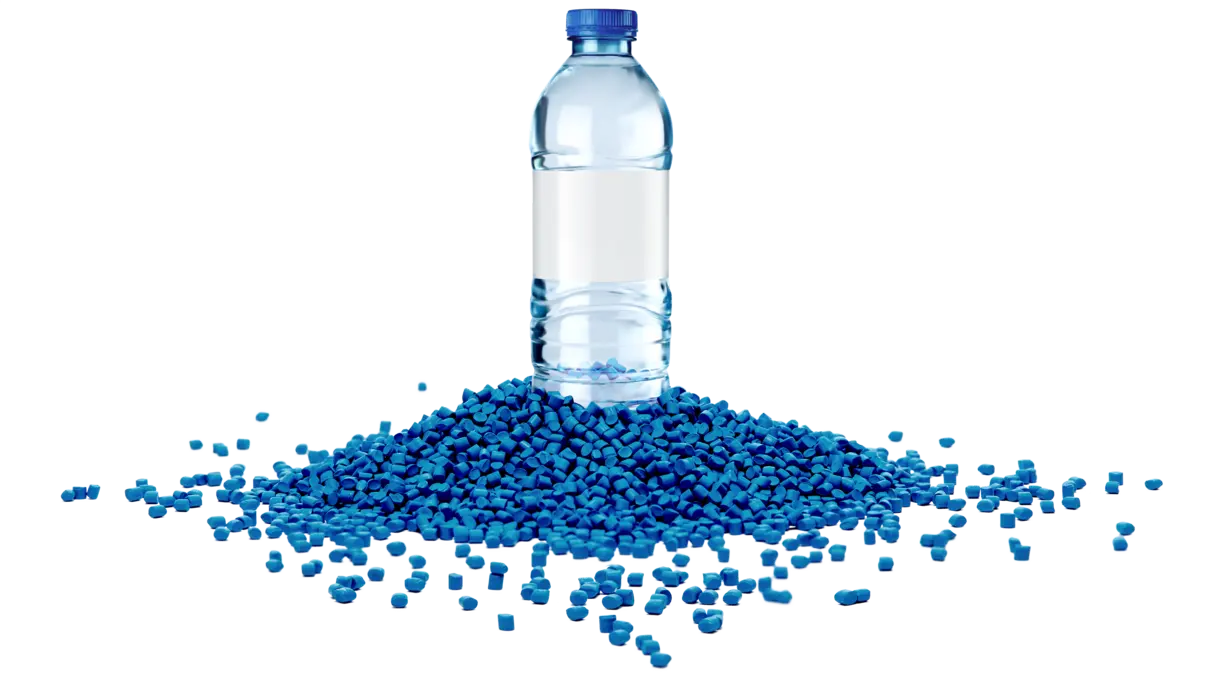 Plastic bottle pellets