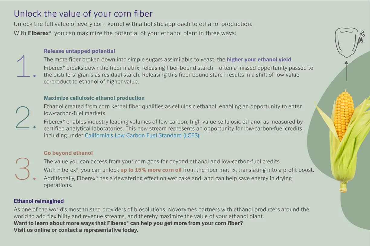 Benefit sheet of Fiberex application for fiber conversion