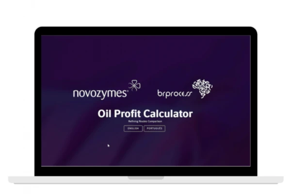 Oil Profit Calculator shown on laptop