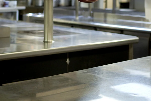 inside a kitchen