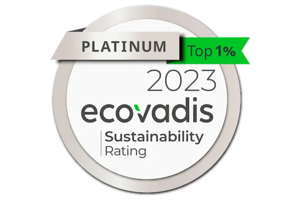 EcoVadis Platinum Medal 2023