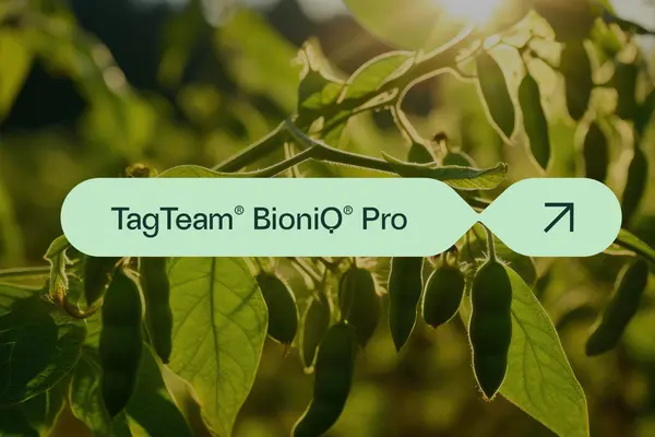 TagteamBioniQ Pro with soybean plant as background