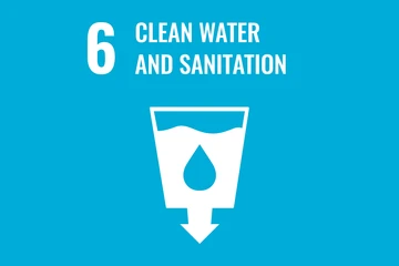 Clean water and sanitation icon