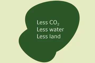 less water