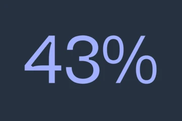 43%